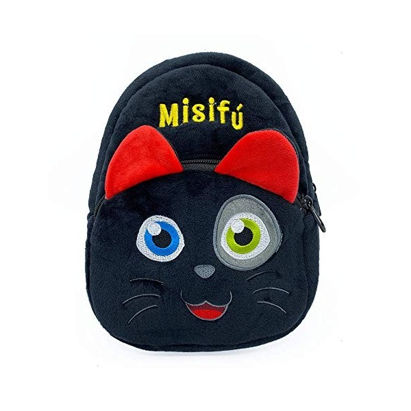 La Brujita Tatty Sac à dos pour enfant en peluche de chat Noir