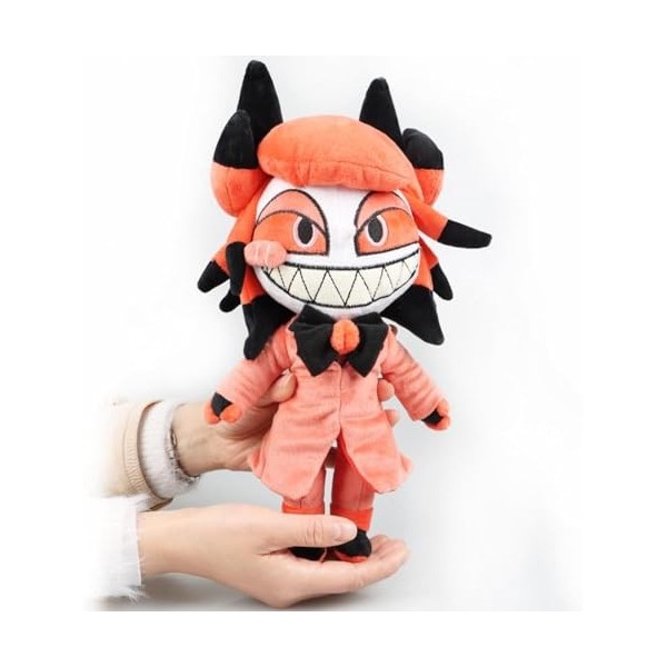 WebeRt Hazbin Hotel Alastor Peluche 30 cm – Jouet en peluche Anime pour enfants et collectionneurs – Cadeau pour Halloween, T