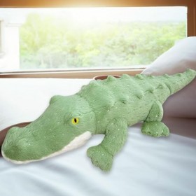 Sharplace Adorable poupée en Peluche Crocodile, Oreiller canapé Salon Confortable et Mignon, poupée en Peluche Crocodile pour