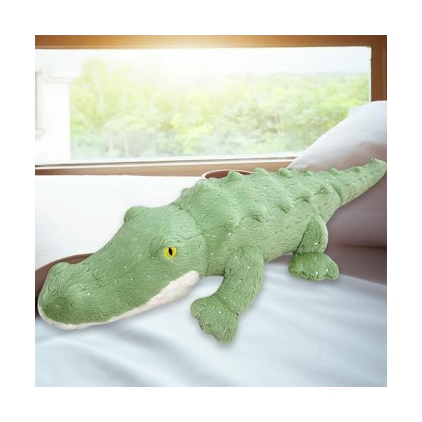 Sharplace Adorable poupée en Peluche Crocodile, Oreiller canapé Salon Confortable et Mignon, poupée en Peluche Crocodile pour