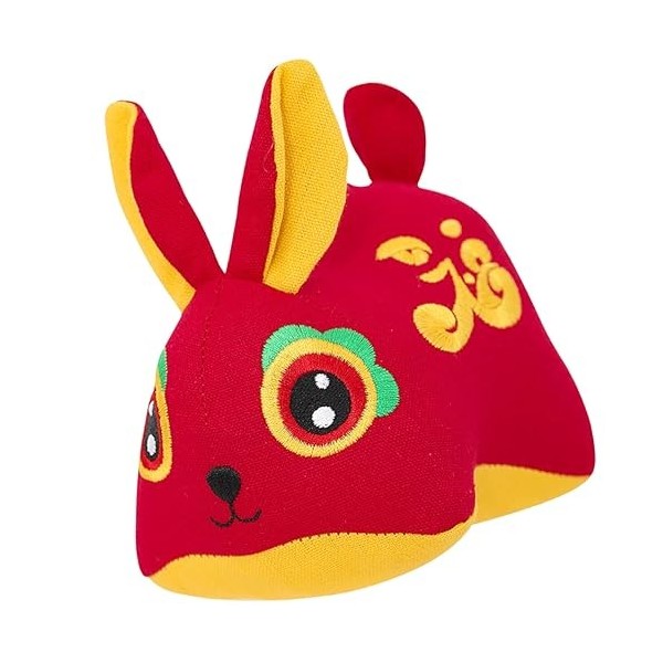 ABOOFAN 2 Pièces Année du Lapin Mascotte Jouet en Peluche Jouets pour Bébés Themberchaud Jouets en Peluche pour Nourrissons L