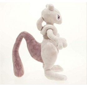LAARNT 28cm Mewtwo-Poupée en Peluche Cool Blanc，Jouet en Peluche Elfe Magique Doux et Confortable，Cadeaux pour Enfants，Décora