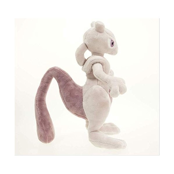 LAARNT 28cm Mewtwo-Poupée en Peluche Cool Blanc，Jouet en Peluche Elfe Magique Doux et Confortable，Cadeaux pour Enfants，Décora