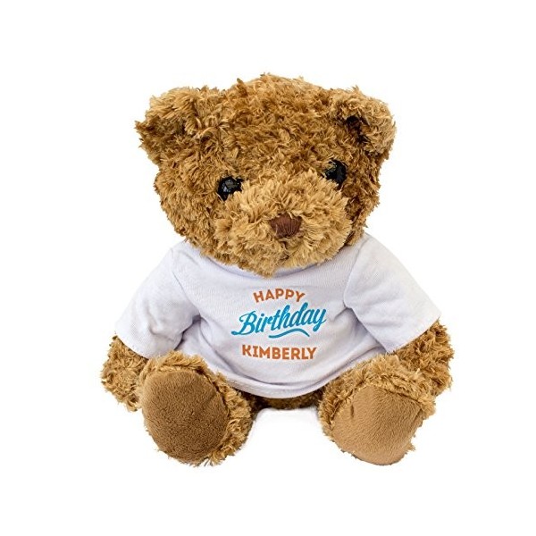 London Teddy Bears Ours en Peluche Doux et Mignon avec Inscription « Happy Birthday »
