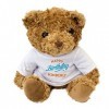 London Teddy Bears Ours en Peluche Doux et Mignon avec Inscription « Happy Birthday »