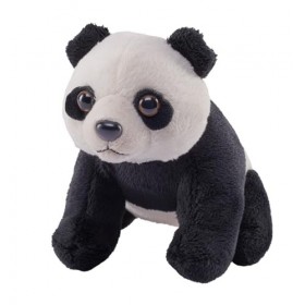 Wild Republic Pocketkins Eco Panda, Animal en Peluche, 12 cm, Jouet en Peluche, Fabriqué à partir de Matériaux Recyclés, Écol