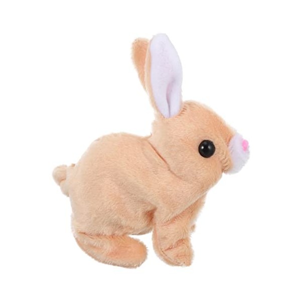 Vaguelly Simulation Lapin Poupée Mignon Lapin Poupée Électrique Simulation Lapin Jouet Doux Câlin Lapin en Peluche Lapin en P