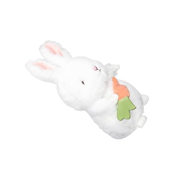 ERINGOGO Peluche Poupée Lapin De Pâques Jolie Poupée Lapin Cadeau De Pâques pour Fille Lapin avec Poupée Carotte Poupée Douce