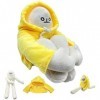 Banana Man en peluche, jouet en peluche bizarre avec aimant, animal en peluche de dessin animé de 35,6 cm, oreiller modifiabl