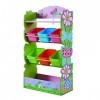 Meuble de rangement à jouets avec bacs bois fantaisie Jardin Magique TD-12710A