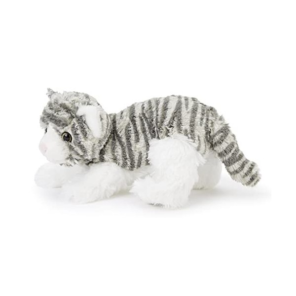 Zappi Co Jouet en Peluche Chaton Gris Doux et câlin pour Enfants 10"/ 25 cm Safari Animals Collection Plush Teddy New Born 