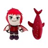 Nimo-na Plushies, Hit Fantasy Adventure Movie Role Girl Nimo-na Et Poupée En Peluche Baleine Rouge, Animaux En Peluche Câlins