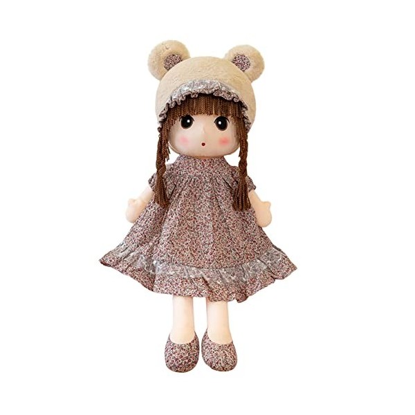 Surakey Poupée en Peluche 50cm Jouet en Peluche Mignon avec Vêtements et Cheveux pour Enfants Poupée en Tissu Souple Poupée d