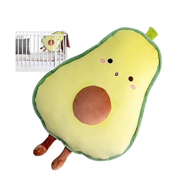 Bavokon Poupée en Peluche aux Fruits | Simulation Mignon Carotte Avocat Banane Champignon en Peluche Oreiller - Banane Fruits