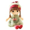 Poupée Bébé Fille Peluche Poupée de Chiffon Cadeau Fille 45CM,Bébé Jouet Poupée Mignonne en Peluches Chiffon Doudou Poupon Pl