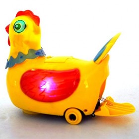 Keenso Jouet Interactif pour Poules Pondeuses, avec Lumière Colorée et Musique, Jouet de Marche électrique Universel pour Enf