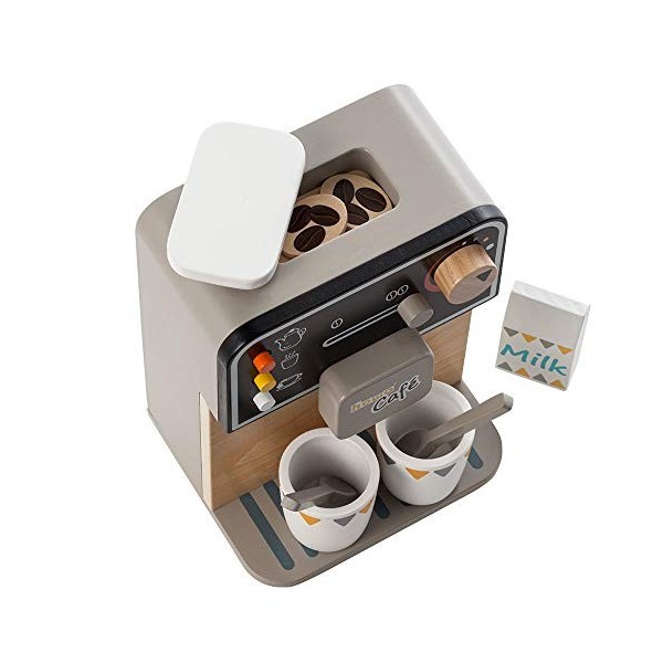 howa Machine à café Enfant Cafetière en Bois avec 7 Accessoires 4885