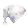ESASAM Bonnet de Noël lumineux en peluche Love Rock pour adulte, un excellent accessoire pour les fêtes costumées de Noël