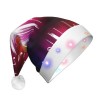 ESASAM Bonnet de Noël lumineux en peluche Love Rock pour adulte, un excellent accessoire pour les fêtes costumées de Noël