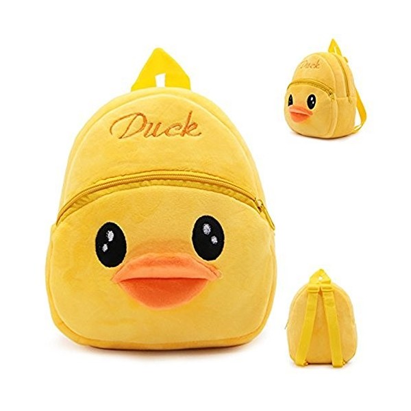 Bébé Sac à Dos Crèche en Peluches Doux Toute-Petite Cartable Maternelle Sac dEcole Primaire Cartoon Mini-Backpack 3D Animal/