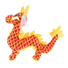 Toyvian Animal Pelucheux pour Les Enfants Poupée du Zodiaque Chinois Décor De Poupée Dragon Mascotte en Peluche du Nouvel Dra