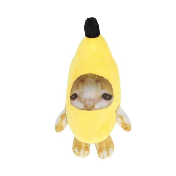 Cryfokt Mignon Banane Chat en Peluche, Banane Canard Peluche Canard Peluche Animal en Peluche étreignant Oreiller en Peluche 