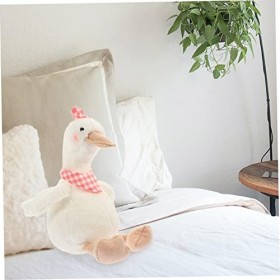 ERINGOGO Grande Poupée doie Blanche Jouets De Canard en Peluche Oreiller De Confort Peluche Animal Géant Oreiller De Taille 