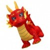 Amosfun 2024 Chinois Nouvel an Dragon Animaux en Peluche Dragon du Zodiaque en Peluche Jouet Année du Dragon Poupée en Peluch