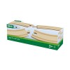 BRIO World - 33337 - Petits Rails Courbes 90 mm - Accessoire pour circuit de train en bois - Jouet pour garçons et filles à p