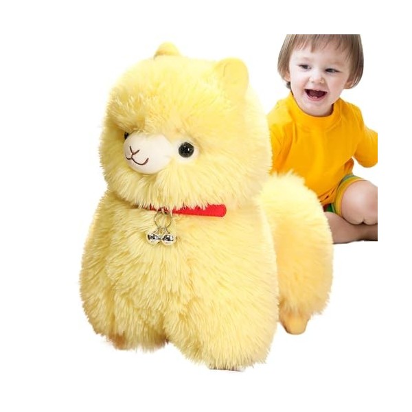 Vesone Peluche dalpaga en Peluche, Peluche dalpaga, Peluche Lama, Coussin Doux et Moelleux, Oreiller câlin, Coussin Doux et