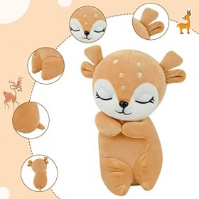 Surplex Cerf Sika Jouet en Peluche, Mignon Peluche Poupée, Peluche Coussin Animal doreiller étreignant pour Enfant, Fête Cad