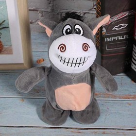 Bagima Jouer en Peluche âne Parlant 20 × 13 × 8 Petit âne en Peluche Poupée Jouet Simulation âne Parlant Enfants Poupée Jouet