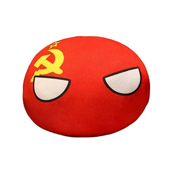 Polandball Russie countryball en Peluche Pays-Ball en Peluche Jouets Pays De Ball National Mini Poubelle Tête Oreiller Color