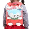 Anulely Joli sac à dos pour petite fille - Jouet en peluche avec renne - Petit sac à dos pour 2, 3, 4, 5, 6 ans, pastèque, 1