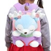 Anulely Joli sac à dos pour petite fille - Jouet en peluche avec renne - Petit sac à dos pour 2, 3, 4, 5, 6 ans, pastèque, 1