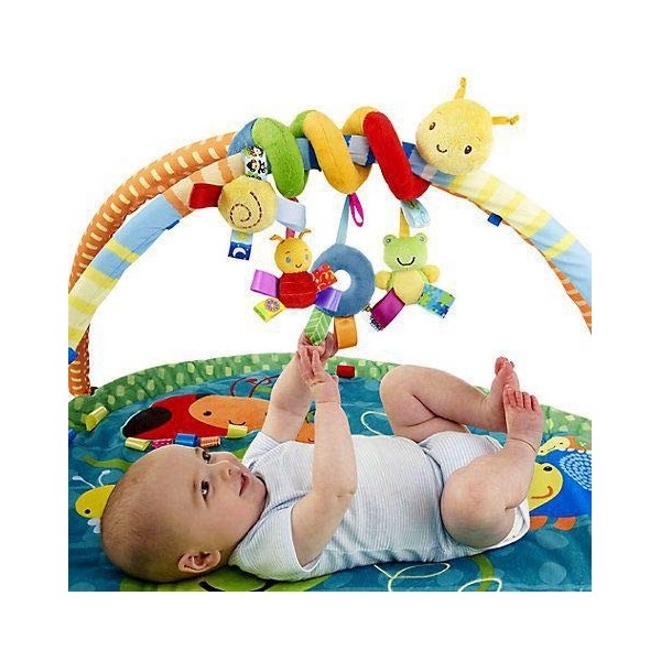 Bébé Jouet de Poussette, Spirale d’activité avec Jouets à Suspendre à la Poussette,Bébé Jouet Spirale Lit Poussette Hochet Jo