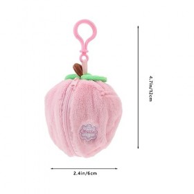 Abaodam Se Transformer En Animal Fruitier Porte-clés En Peluche Animal Peluches Mignonnes Peluche Lapin Réversible Décor Susp