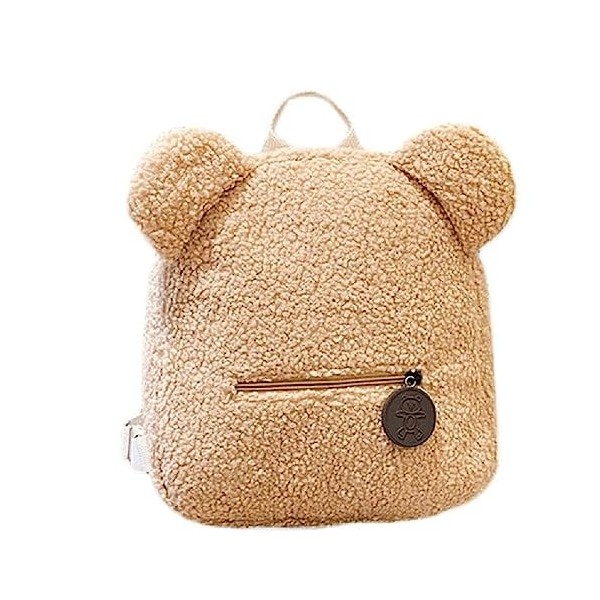 NURCIX Sac À Dos En Peluche Pour Femme Lovely Furry Bookbag Fleece Sherpa Bag Sac À Dos De Avec Sangle Réglable Pour Lhiver