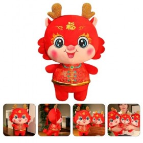 Totority Animaux en Peluche Enfants Jouets Jouets en Peluche Dragon du Nouvel an Chinois Jouet Dragon en Peluche Dragon De St