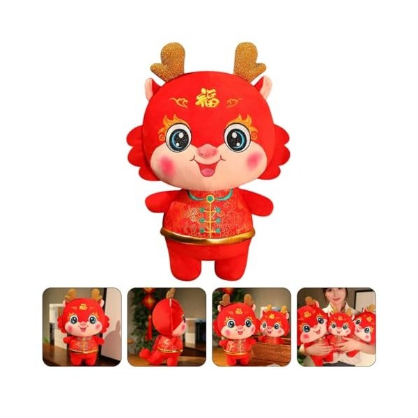 Totority Animaux en Peluche Enfants Jouets Jouets en Peluche Dragon du Nouvel an Chinois Jouet Dragon en Peluche Dragon De St