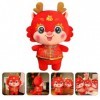 Totority Animaux en Peluche Enfants Jouets Jouets en Peluche Dragon du Nouvel an Chinois Jouet Dragon en Peluche Dragon De St