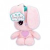 PEEKAPETS Lapin Rose, Peluche Coucou Caché qui Remue ses Oreilles lorsque vous Appuyez sur son Ventre, Cadeau Doudou pour Béb