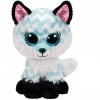 Ty - Beanie Boos - Peluche Atlas le renard 23cm, Blanc et Bleu, TY36491