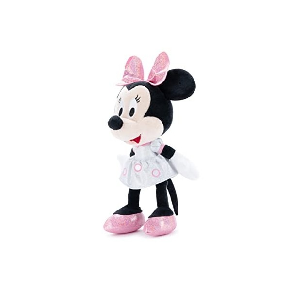 Disney - Minnie Mouse, Sparkly Minnie, 25cm, câlin, Peluche, à partir de 0 Ans