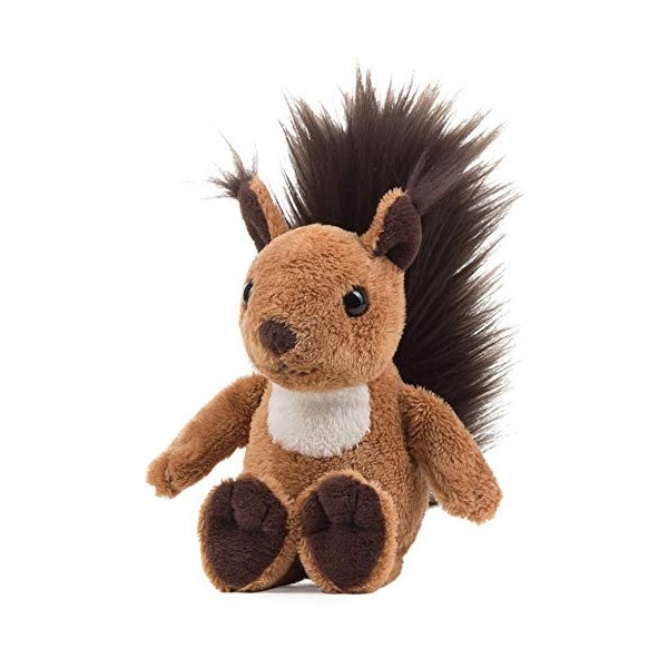 Schaffer Knuddel mich!- Luzy Écureuil en Peluche, 5690, Marron/Blanc, S-18 cm