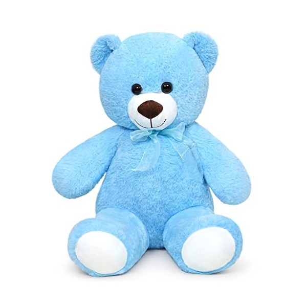 SNOWOLF Ours en Peluche Ours en Peluche Cuddly Bear Ours en Peluche avec Bouton Yeux Doux Mignon Ours poupée Enfant Jouet gar