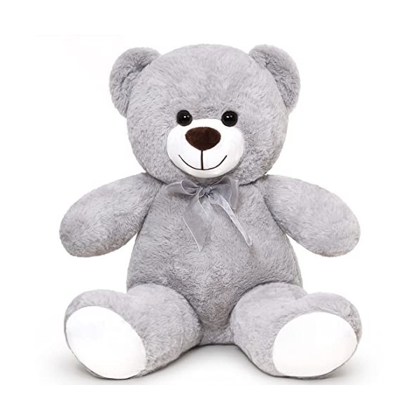 SNOWOLF Ours en Peluche Ours en Peluche Cuddly Bear Ours en Peluche avec Bouton Yeux Doux Mignon Ours poupée Enfant Jouet gar