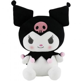 FYFLYMT 20cm Kuromi Jouet Peluche,Kuromi Kawaii Poupée,Peluche Kuromi Jouet,Kuromi Peluche Bebe,Kuromi Floue Doudou,Kuromi Po