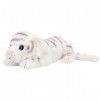 Depesche 12521 TOPModel Fantasy Tiger Tigre avec Fourrure Blanche et Yeux Scintillants, Peluche denviron 40 cm à câliner, Bl