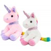 BRUBAKER Peluche Douce - Licorne - Hauteur 21 cm - Blanc